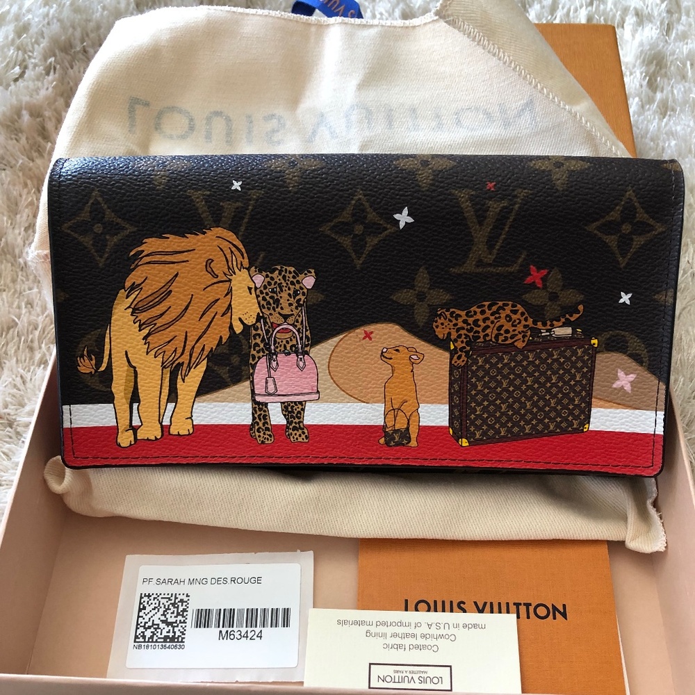 Louis Vuitton Monogram 2018 Christmas Animation Sarah Wallet